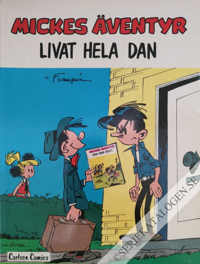 Framsida på Mickes äventyr Livat hela dan (1981)