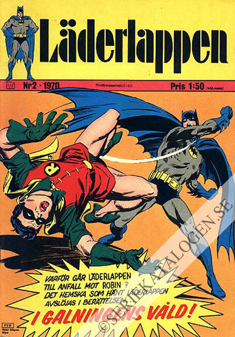 Framsida på Läderlappen och Robin #2 (1970)