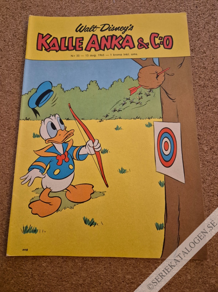 Framsida på Kalle Anka & C:o #33 (1963)