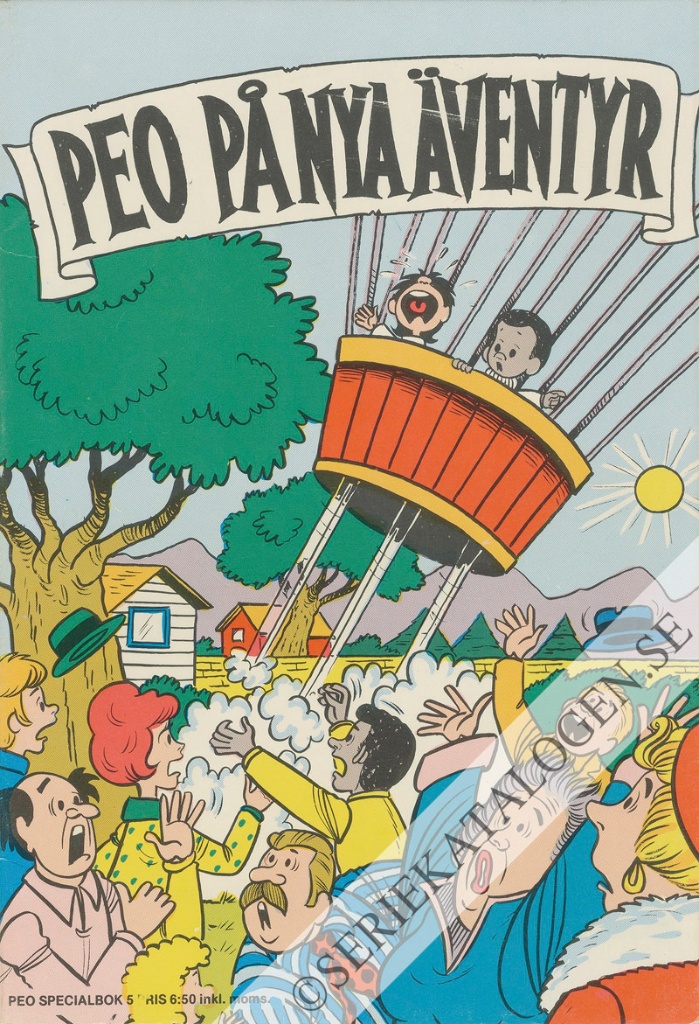 Framsida på Peo specialbok Peo på nya äventyr (1975)