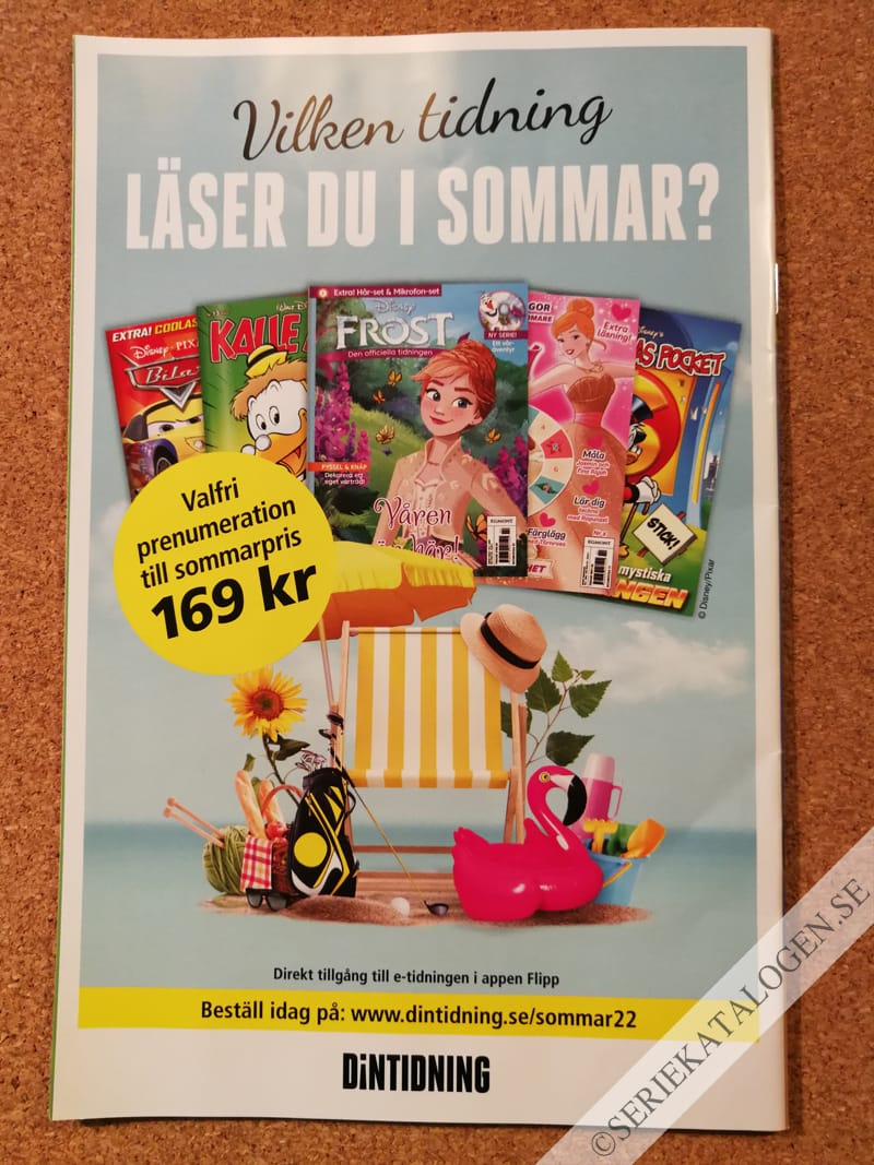 Baksida på Kalle Anka & C:o skollov presenterar: Sommarskoj (2022)