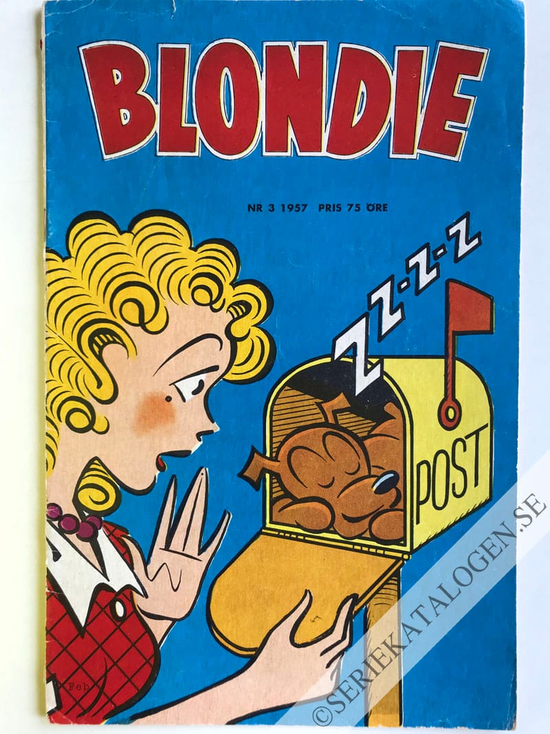 Framsida på Blondie #3 (1957)