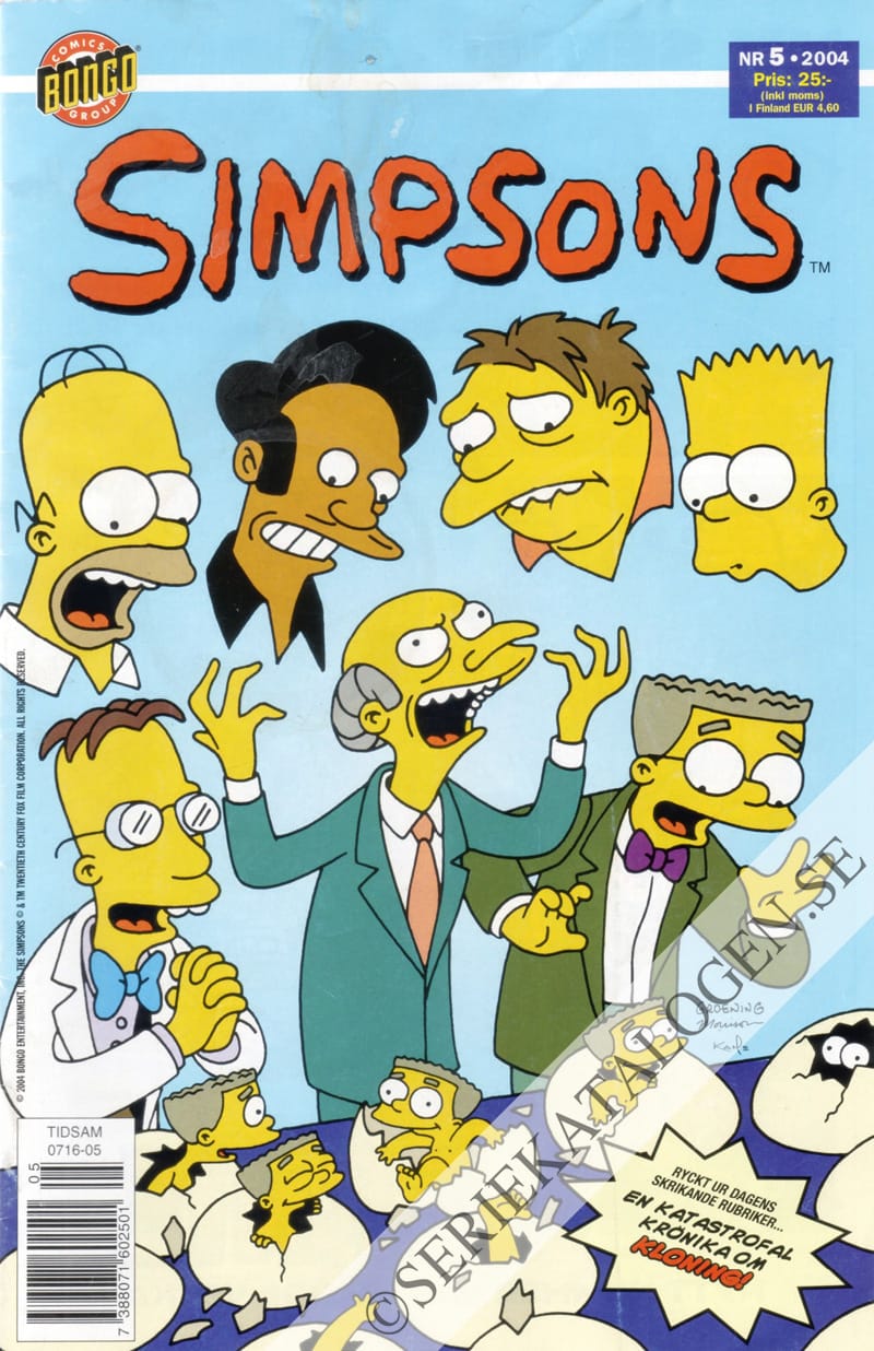 Framsida på Simpsons #5 (2004)