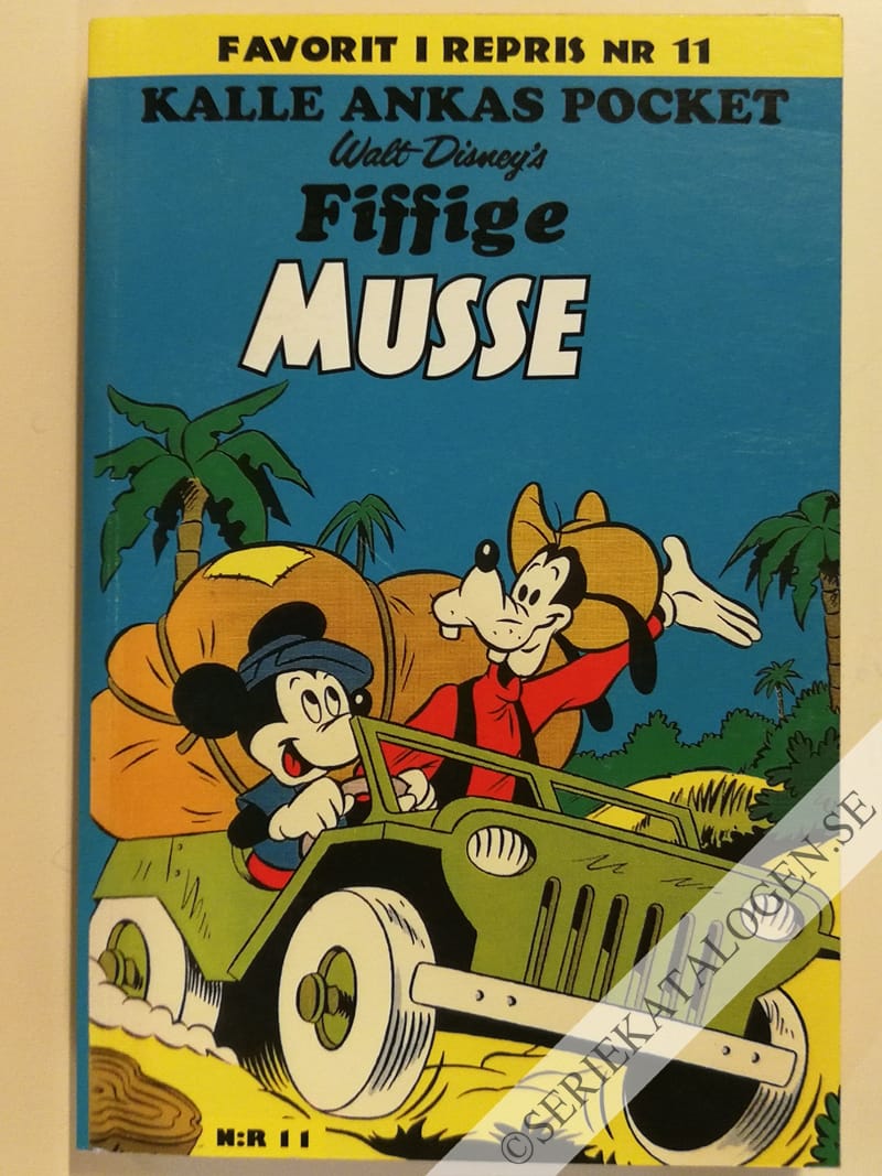 Framsida på Favorit i repris - Kalle Ankas pocket Fiffige Musse (2010)
