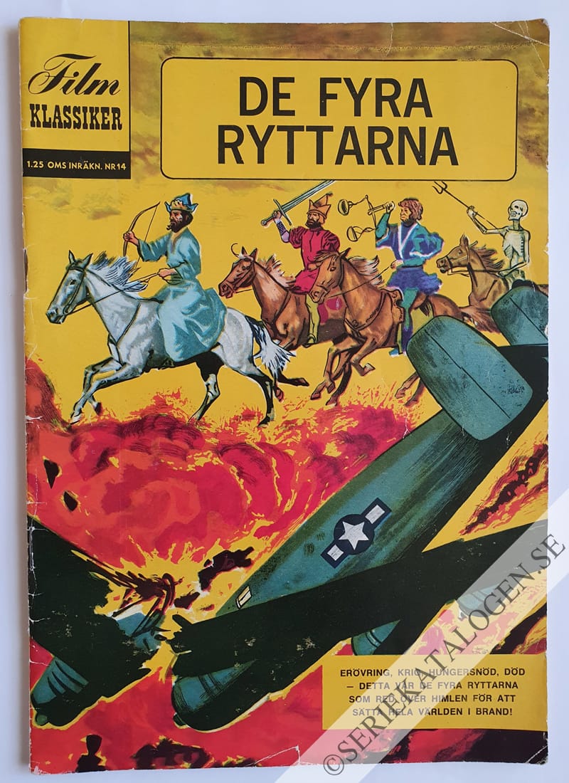 Framsida på Filmklassiker De fyra ryttarna (1963)