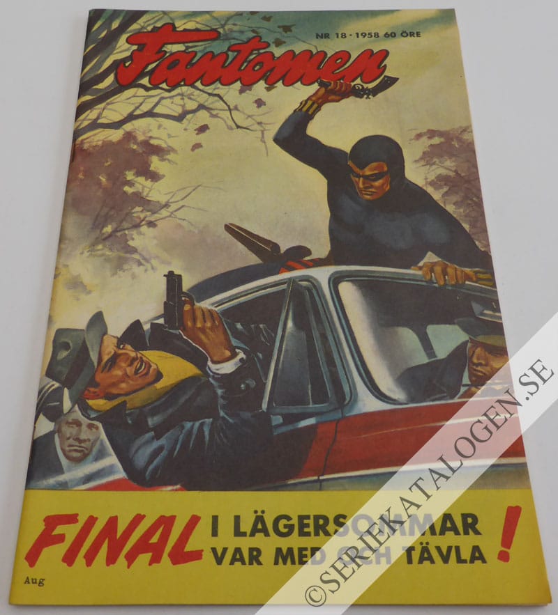 Framsida på Fantomen #18 (1958)