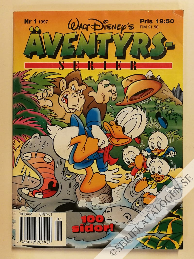 Framsida på Walt Disney's äventyrsserier #1 (1997)