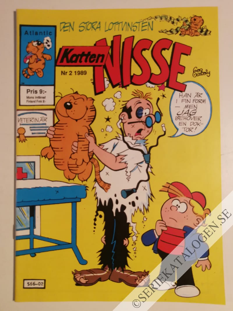 Framsida på Katten Nisse #2 (1989)