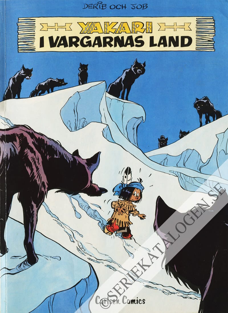 Framsida på Yakaris äventyr Yakari i vargarnas land (1983)