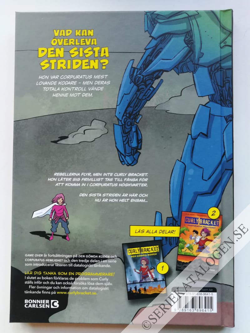 Baksida på Game over (2019)