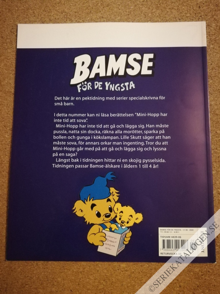 Baksida på Mini-Hopp har inte tid att sova (2020)