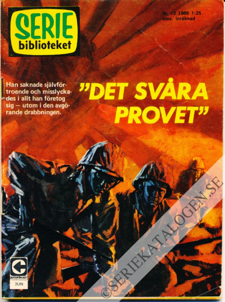 Framsida på Seriebiblioteket #13 - Det svåra provet (1968)
