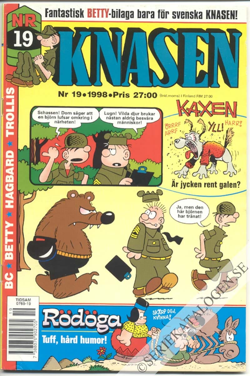Framsida på Knasen #19 (1998)