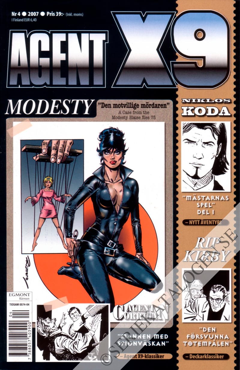 Framsida på Agent X9 #4 (2007)