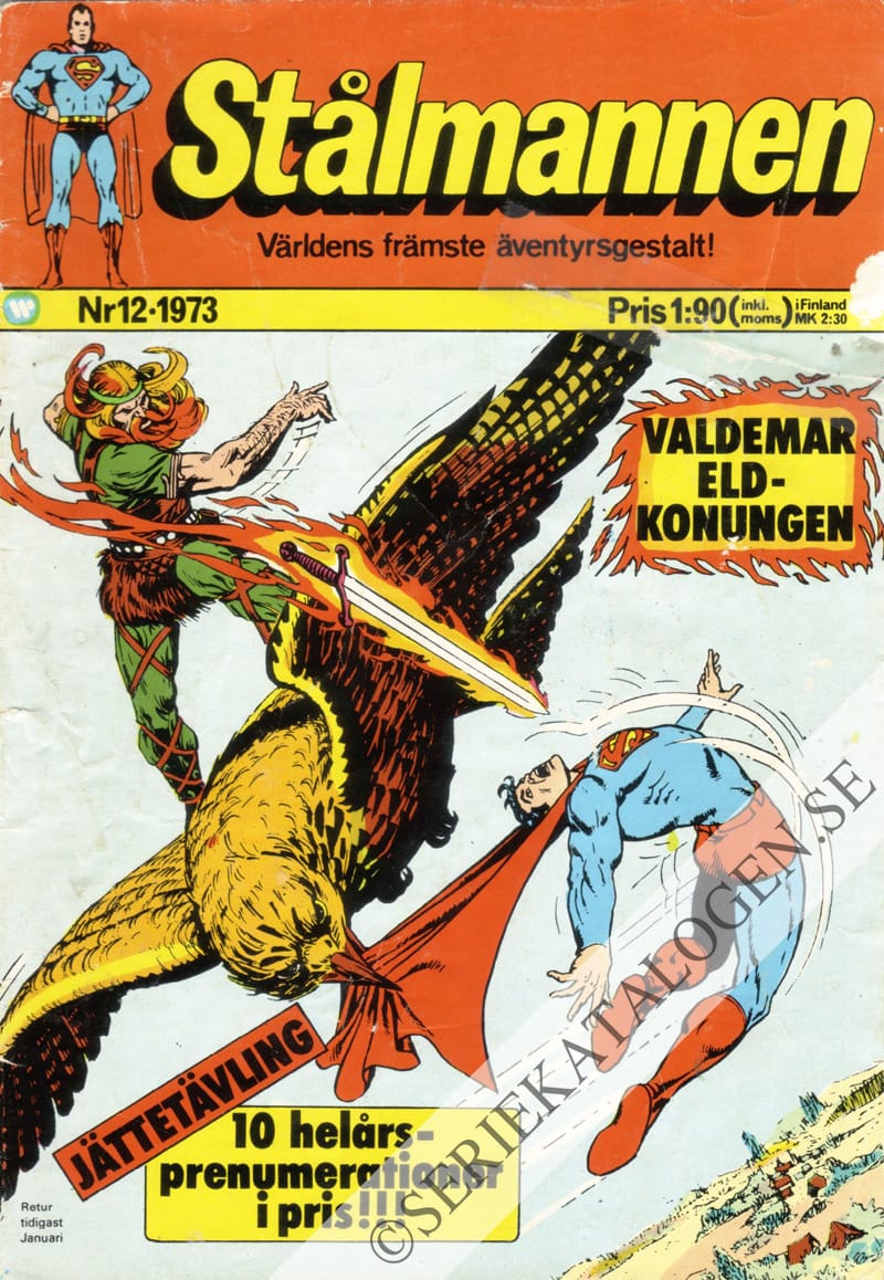 Framsida på Stålmannen #12 (1973)