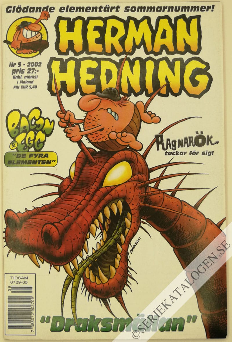 Framsida på Herman Hedning #5 (2002)