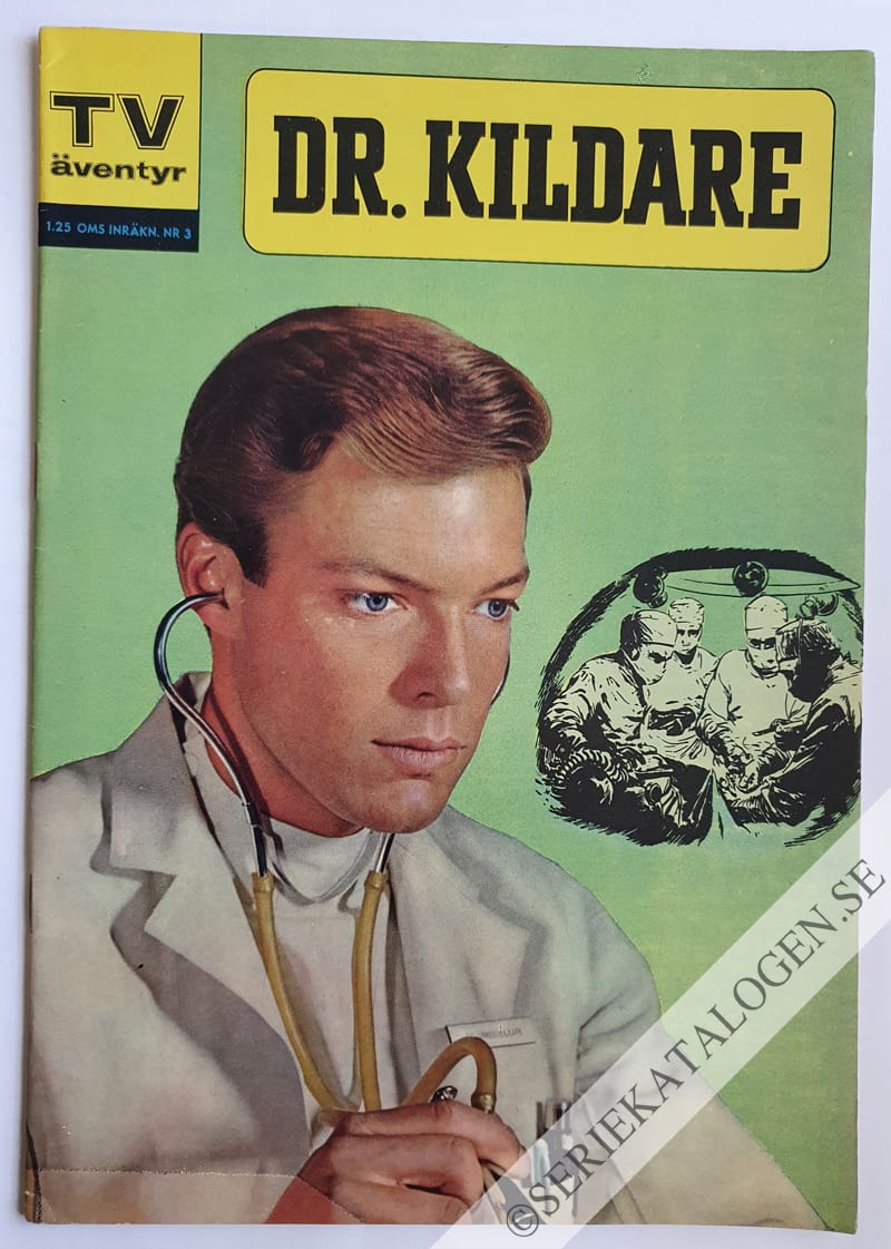 Framsida på TV-äventyr Dr. Kildare (1962)