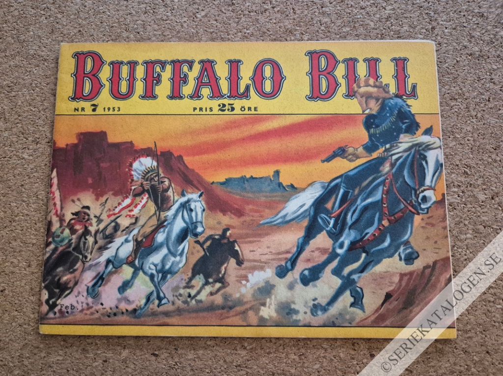 Framsida på Buffalo Bill #7 (1953)