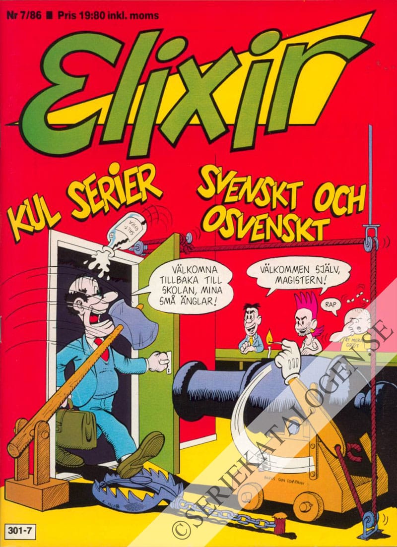 Framsida på Elixir #7 (1986)
