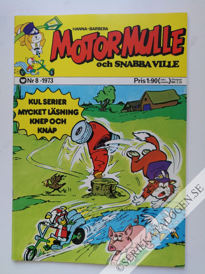 Framsida på Motormulle och Snabba Ville #8 (1973)