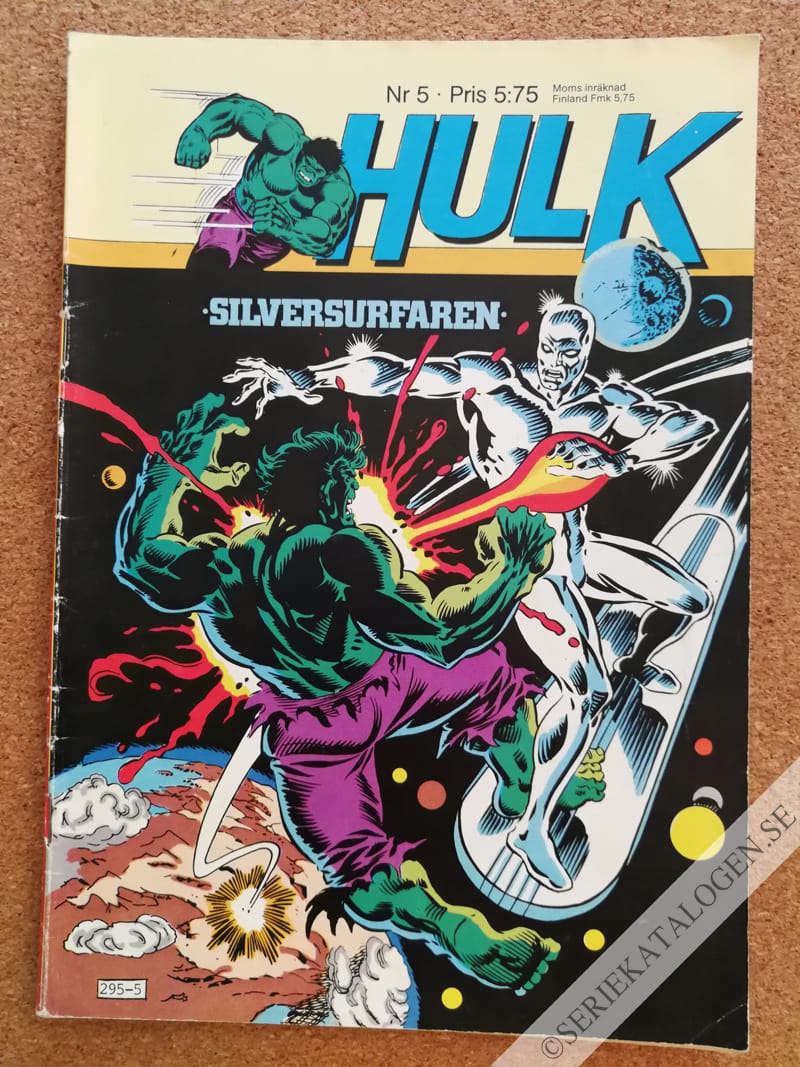Framsida på Hulk #5 (1982)