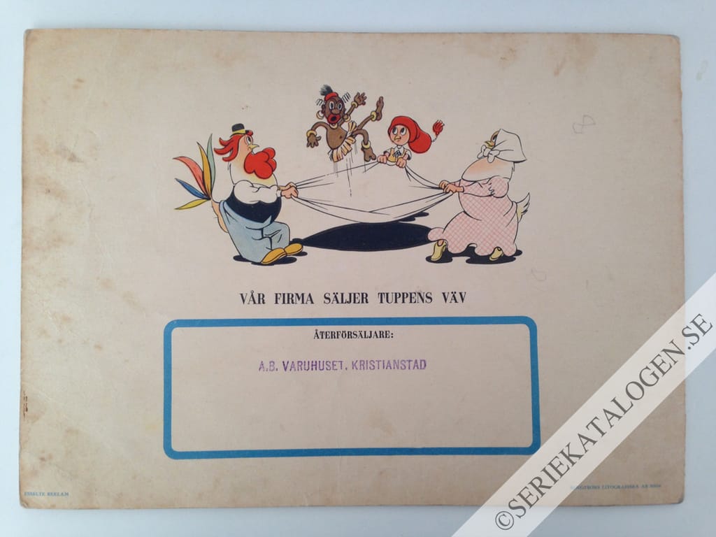 Baksida på Herr Tupp, fru Tupp, och lilla Kuckeliku på nya äventyr (1947)