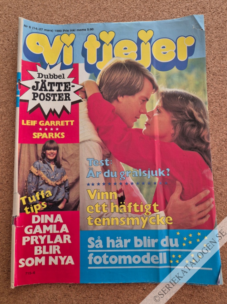 Framsida på Vi tjejer #6 (1980)