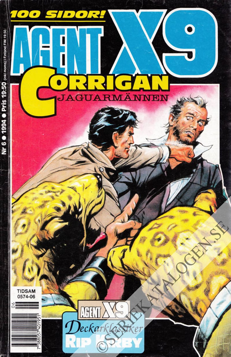 Framsida på Agent X9 #6 (1994)