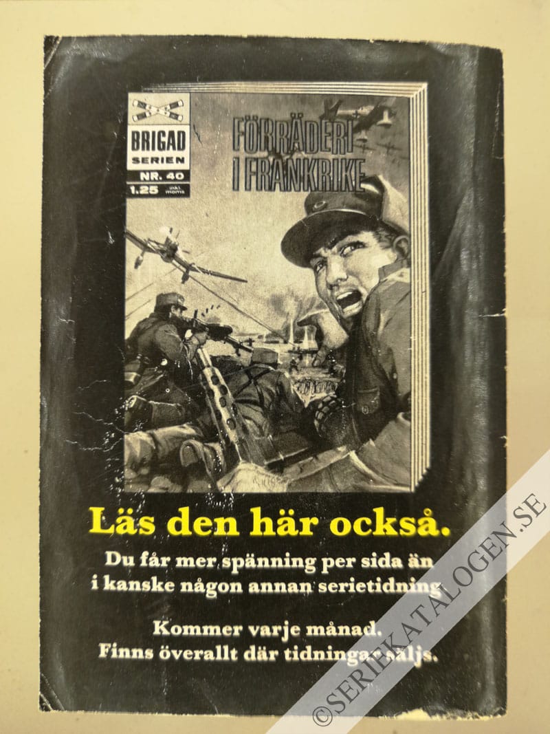 Baksida på Hämnd för min bror! (1970)
