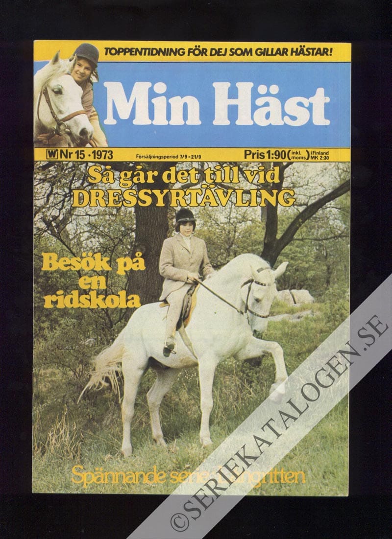 Framsida på Min häst #15 (1973)