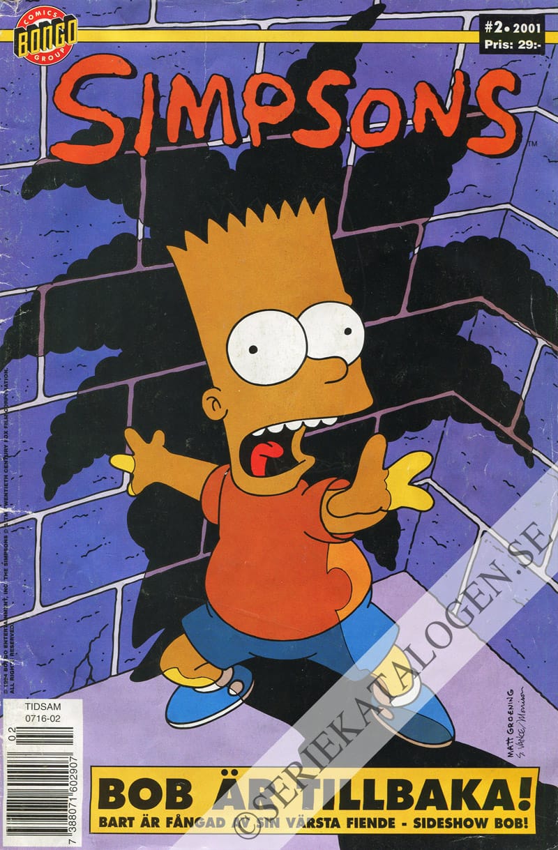 Framsida på Simpsons #2 (2001)