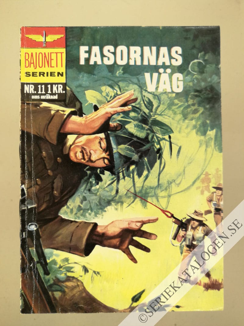 Framsida på Bajonettserien Fasornas väg (1966)