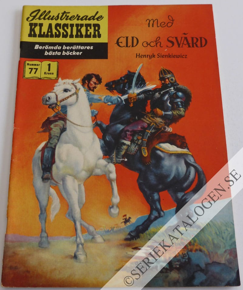 Framsida på Illustrerade Klassiker #77 - Med eld och svärd (1959)