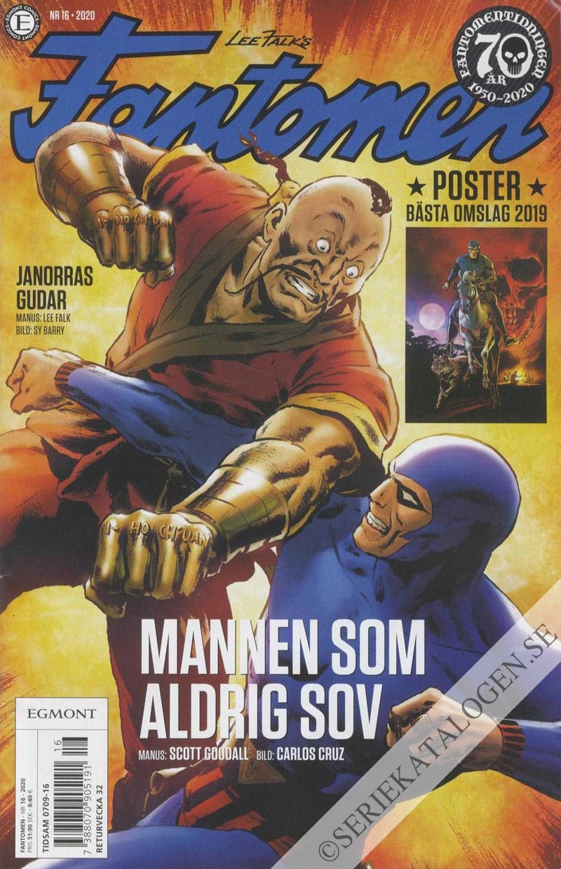 Framsida på Fantomen #16 (2020)