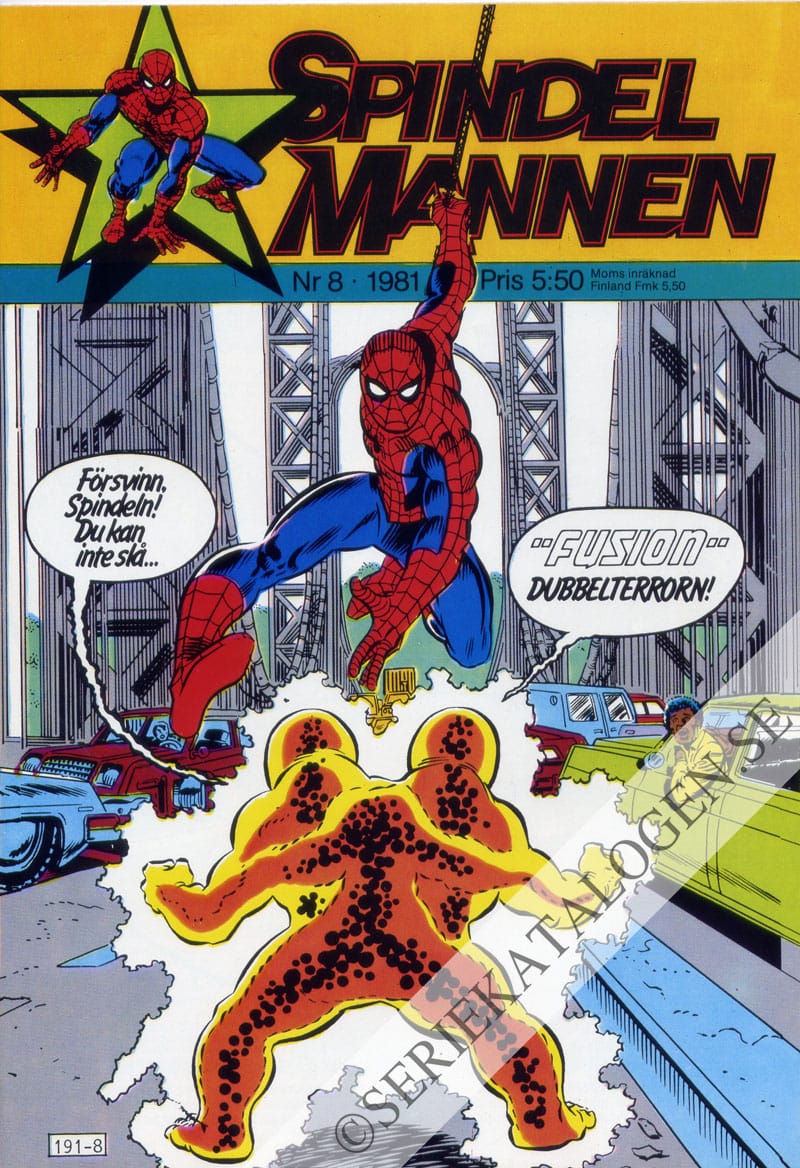 Framsida på Spindelmannen #8 (1981)