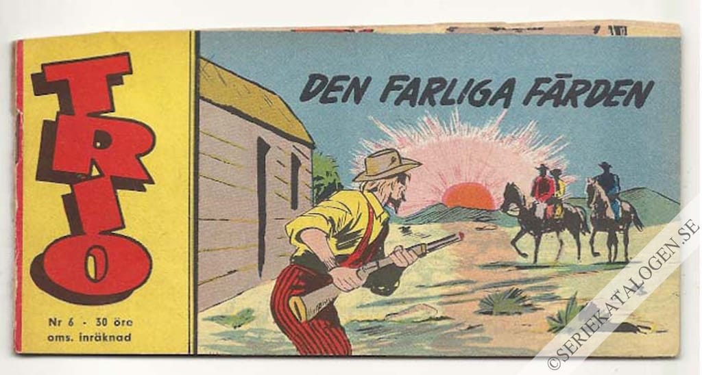 Framsida på Trio Den farliga färden (1960)