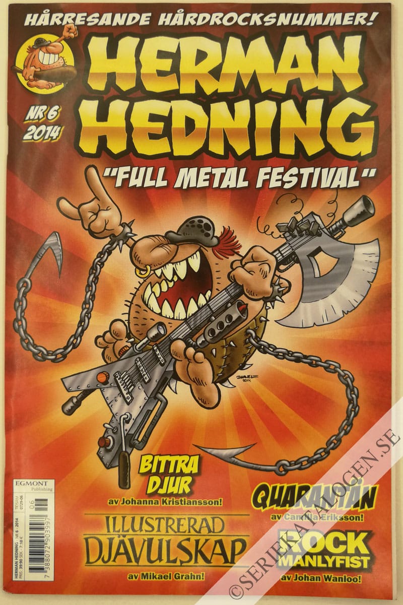 Framsida på Herman Hedning #6 (2014)