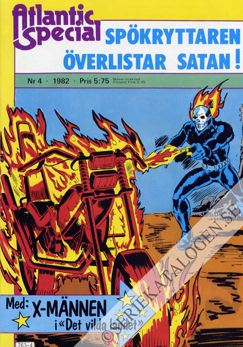 Framsida på Atlantic special Spökryttaren överlistar Satan! (1982)