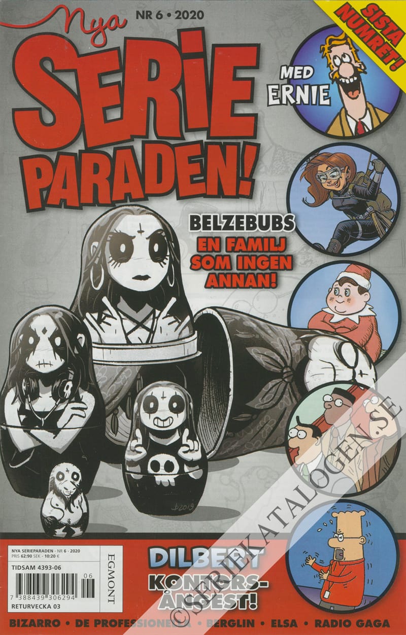 Framsida på Nya Serieparaden #6 (2020)