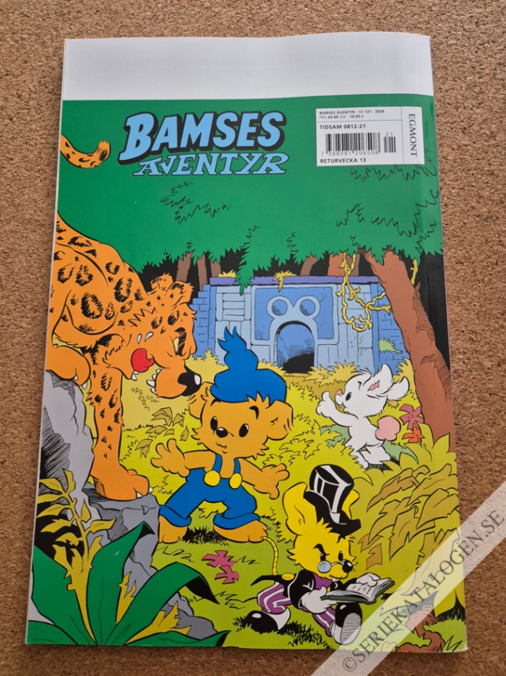 Baksida på Bamse och det onda cyklop-ögat (2026)