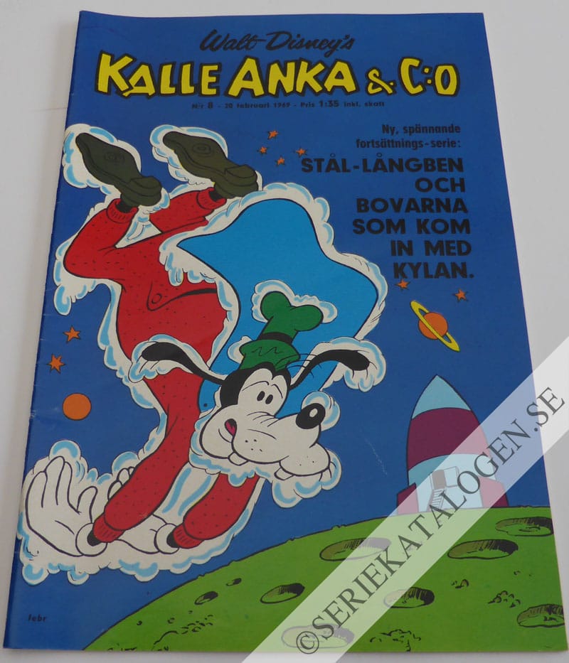 Framsida på Kalle Anka & C:o #8 (1969)