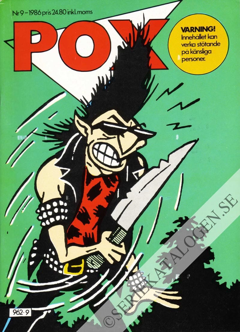 Framsida på Pox #9 (1986)