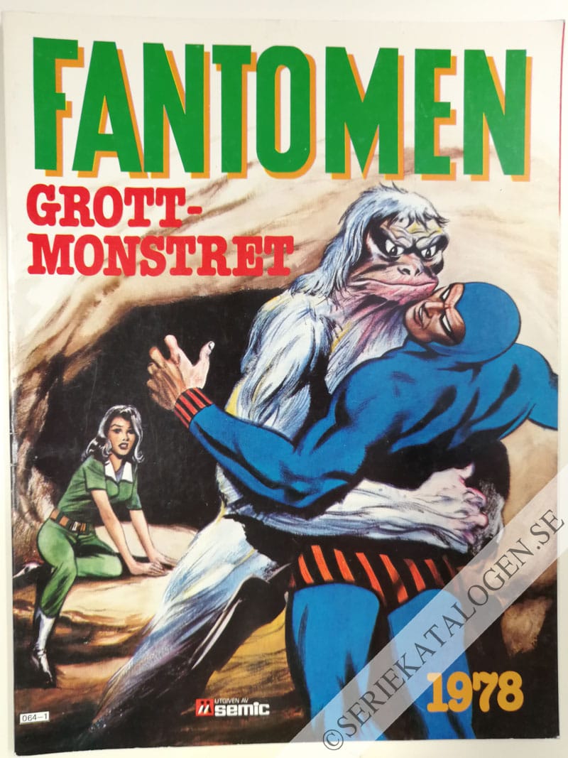Framsida på Fantomen Grottmonstret (1977)