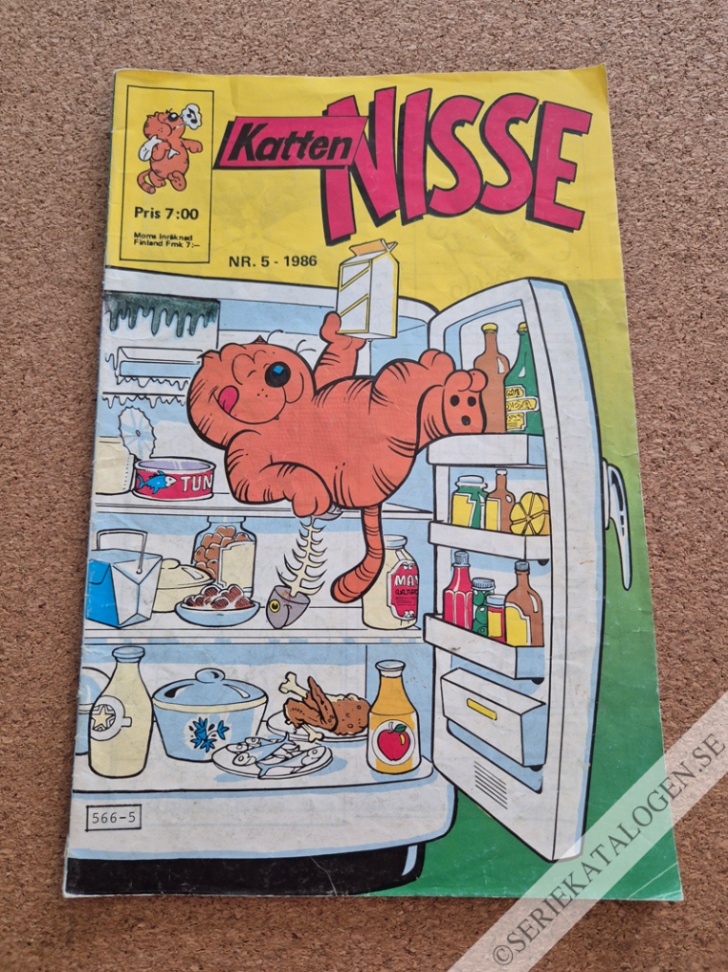 Framsida på Katten Nisse #5 (1986)