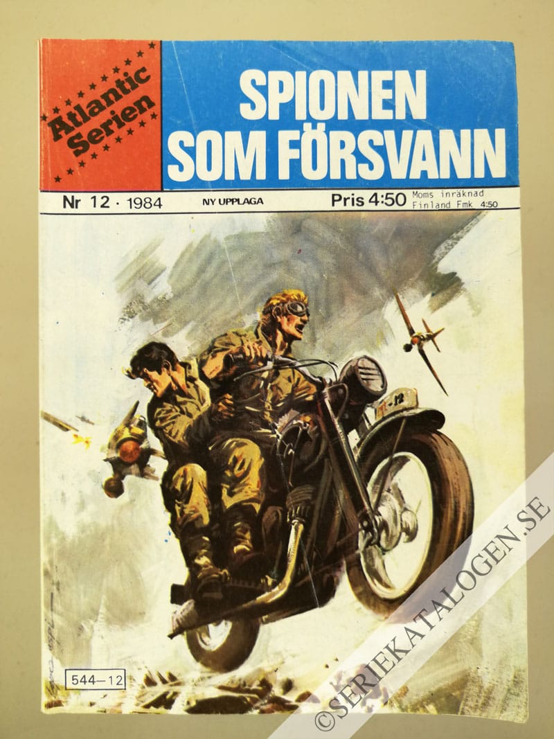 Framsida på Atlanticserien Spionen som försvann (1984)