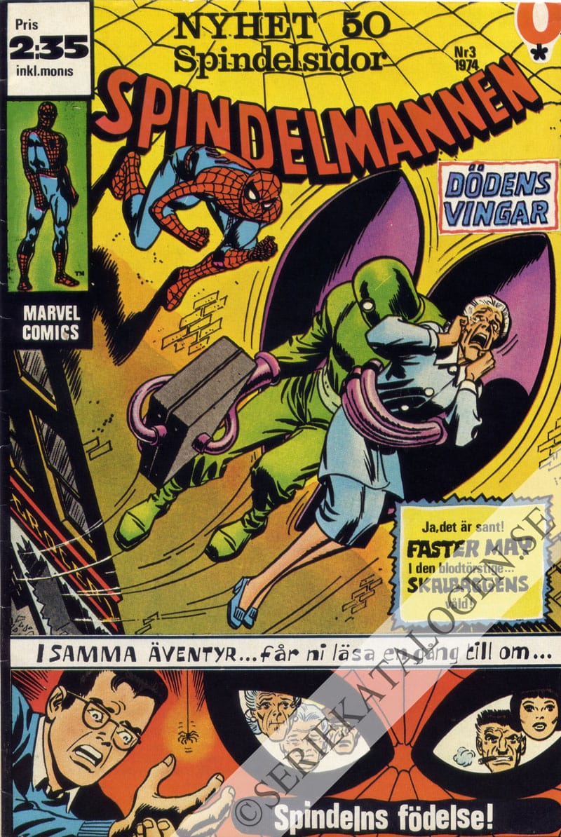 Framsida på Spindelmannen #3 (1974)