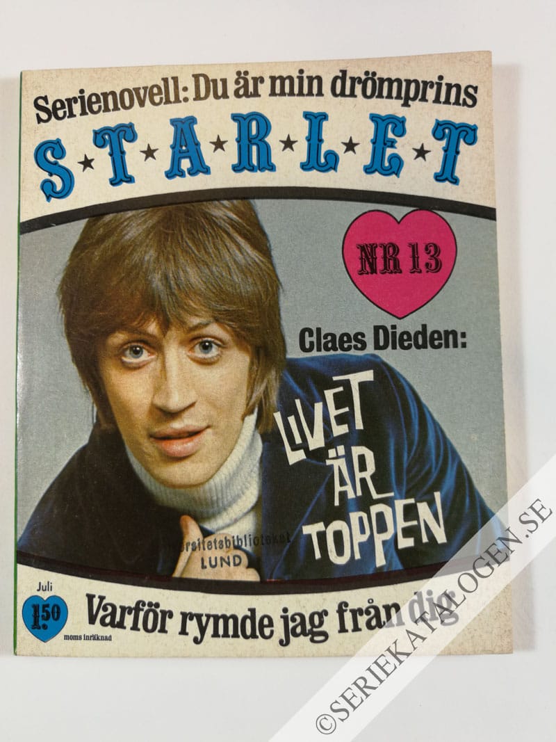 Framsida på Starlet #13 (1969)