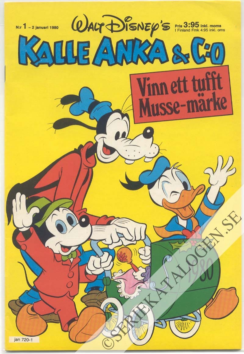 Framsida på Kalle Anka & C:o #1 (1980)