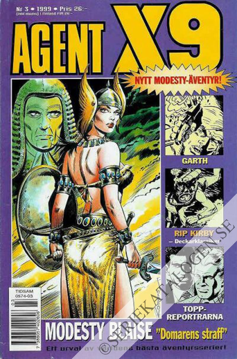 Framsida på Agent X9 #3 (1999)