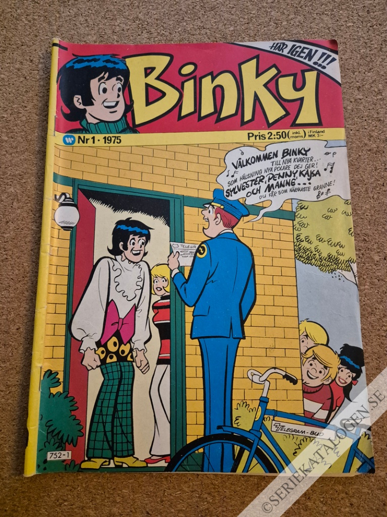 Framsida på Binky #1 (1975)